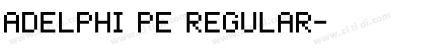 adelphi pe regular字体转换